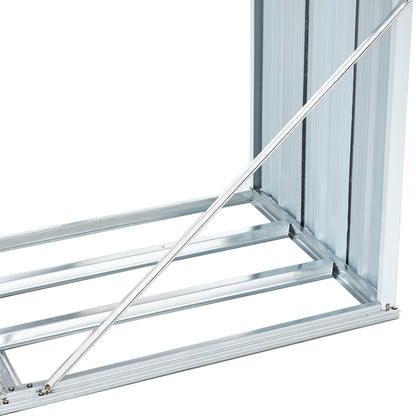 US Local Metal Firewood Storage Shed