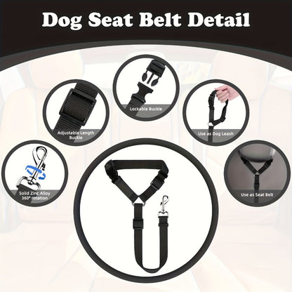 US Local The Two - Piece Dog Leash Set Is Made Of Wear - Resistant And Skin - Friendly Materials. With Excellent Quality, It Meets Various Travel Needs Of Dogs.