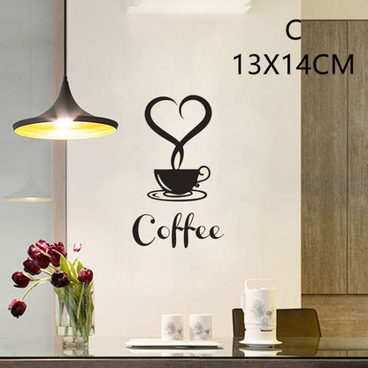 US Local English Proverbs Wall Stickers Kitchen Knife And Fork Creative Stickers