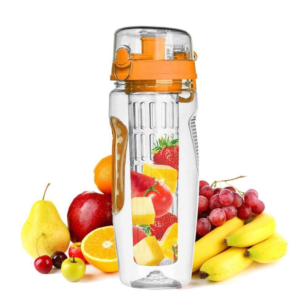 USA Local 32Oz Fruit Infusing Infuser Water Bottle Water Fruit Bottle BPA Free Plastic Sport Fruit Infuser Water Bottles With Infuser Juice Shaker Drink Bottle Of Water