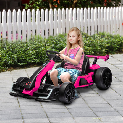 US Local 24V 7.5 MPH Electric Go Kart with Adjustable Seat