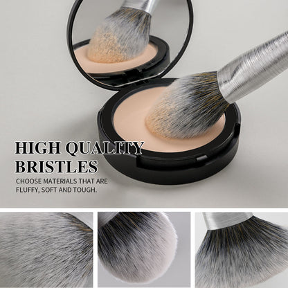 US Local Beili Christmas Gift Makeup Brush Set Of 10, Kabuki Brushes With Synthetic Hair For Foundation, Concealer, And Eyeshadow.