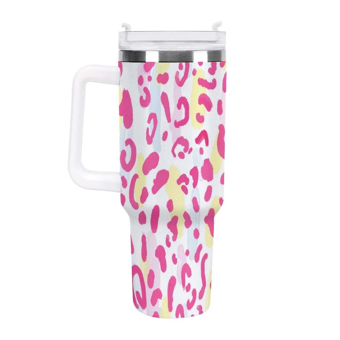 PHDT00205 POD US Local Tumbler 40 oz Large Capacity Car Cup Leopard pink