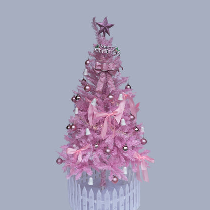 Enchanted Blush Christmas Tree -Dreamy Artificial Holiday Tree For Whimsical Home Decor & Gift Ideas