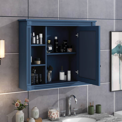 US Local Wall Mounted Bathroom Storage Cabinet Modern Wall Cabinet With Mirror Mirror Cabinet
