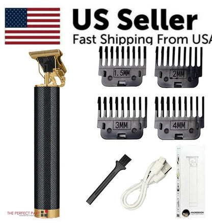 US Local Professional Hair Clippers Trimmer Cutting Beard Cordless Barber Shaving Machine