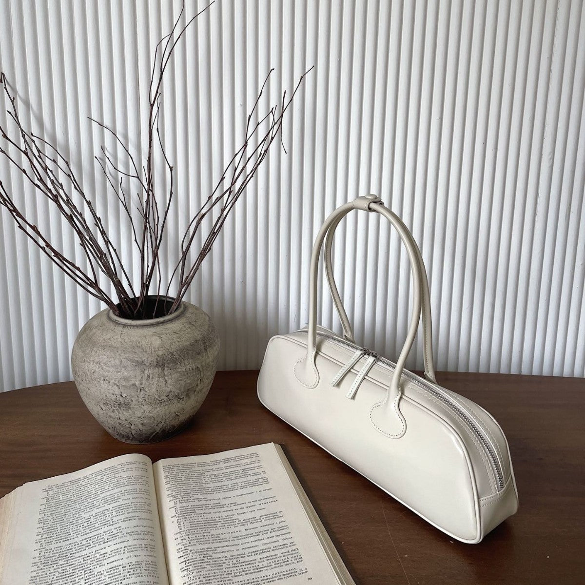 Retro Baguette High-quality Portable One-shoulder Underarm Genuine Leather Bag