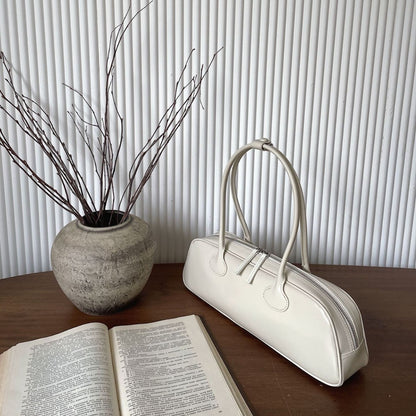 Retro Baguette High-quality Portable One-shoulder Underarm Genuine Leather Bag