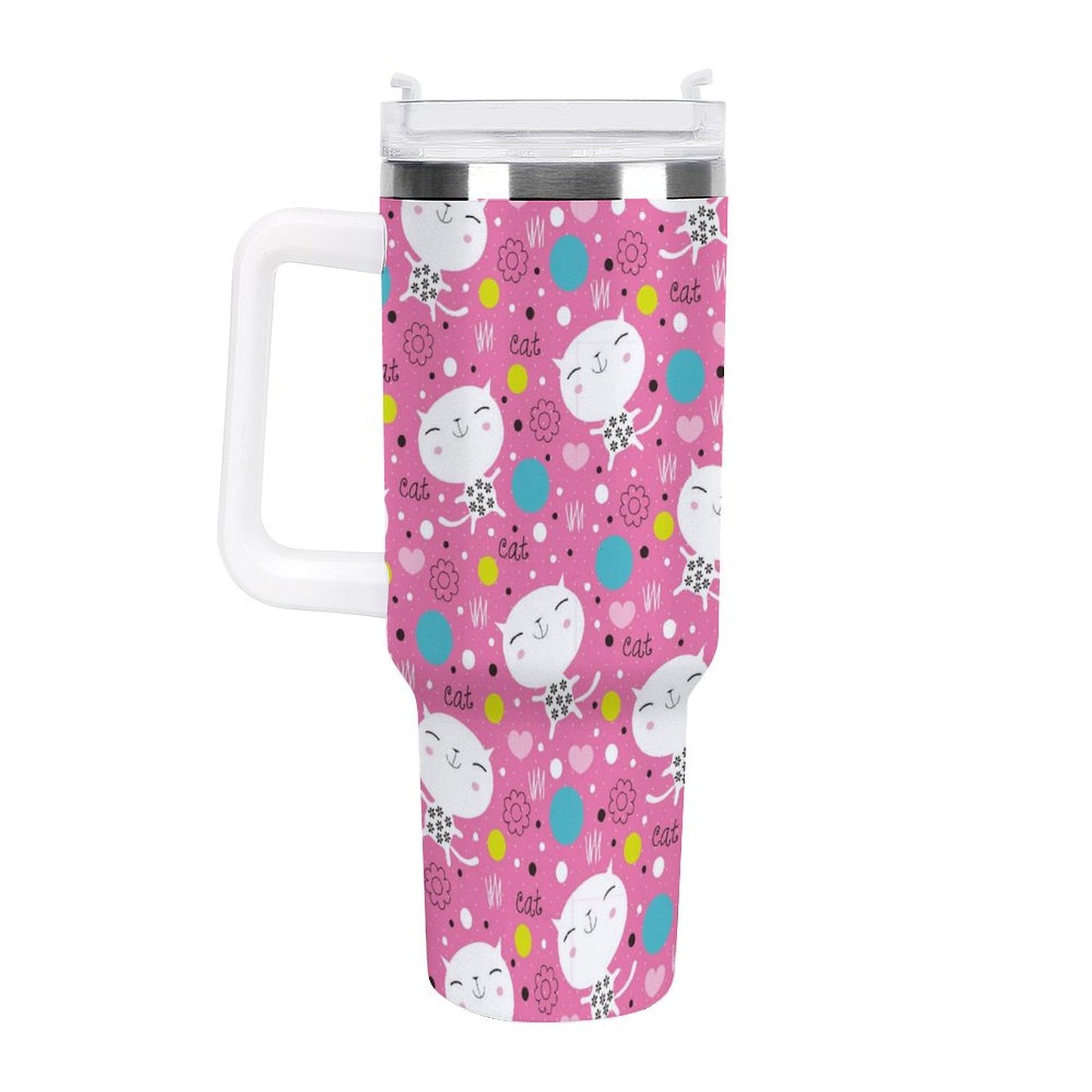 PHDT00268 POD US Local Tumbler 40 oz Large Capacity Car Cup Cat, Children