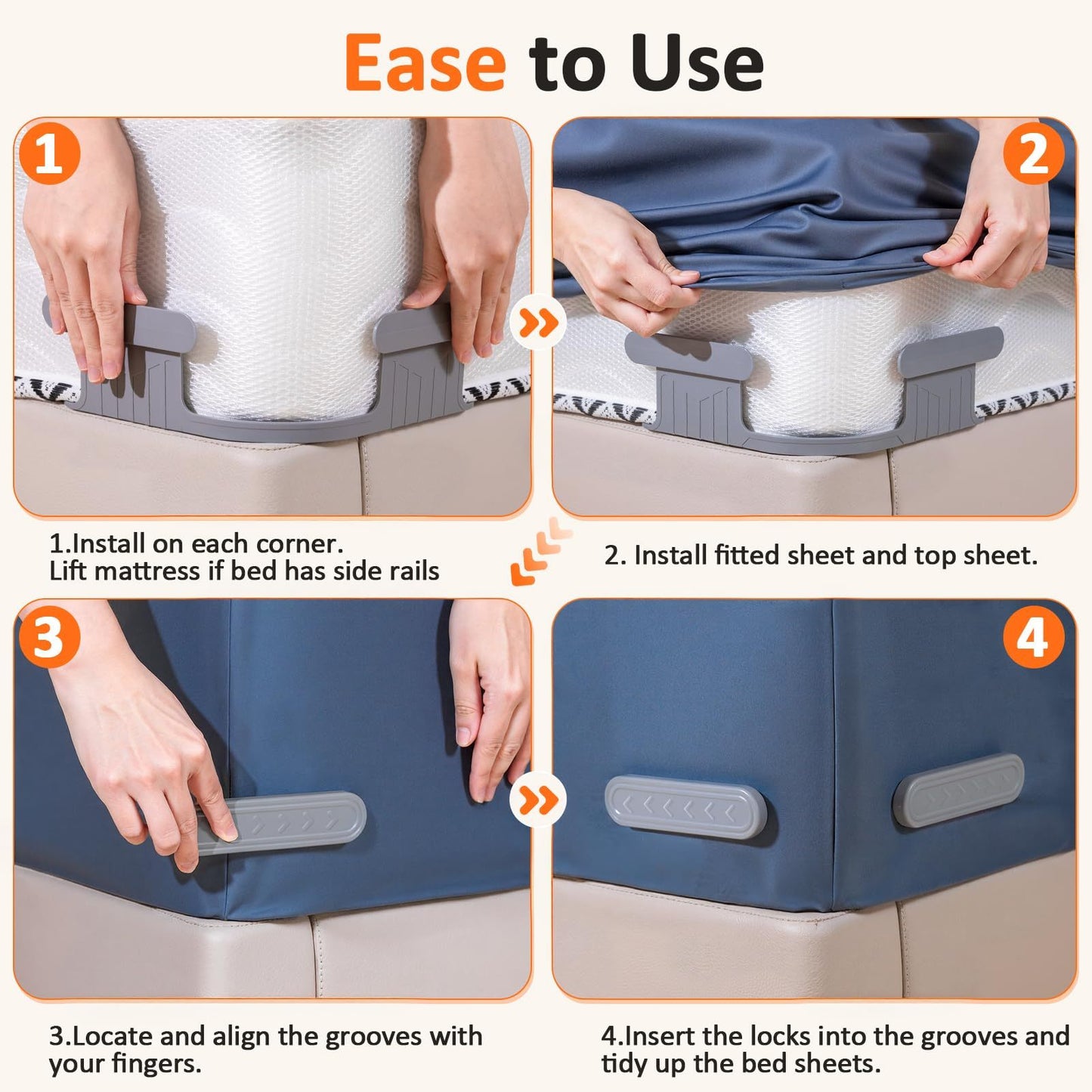 UK Local 4pcs Invisible Sheet Fasteners