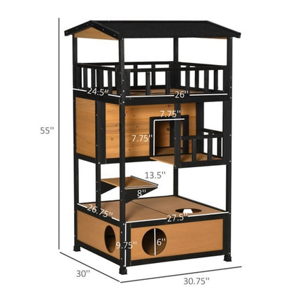 Cat House, Wooden Cat House, No Shipping On Weekends