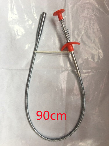 USA Local 60CM Sewer Dredger Spring Pipe Dredging Tool Household Hair Cleaner Drain Clog Remover Cleaning Tools Household For Kitchen Sink Kitchen Gadgets