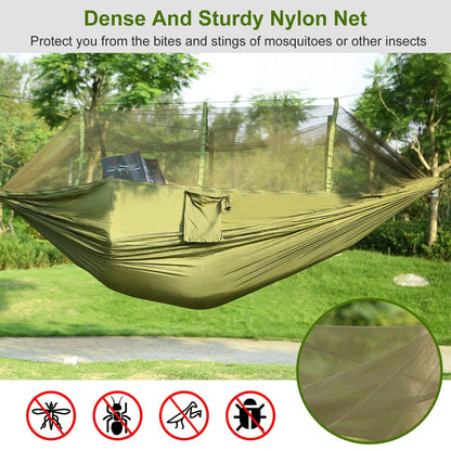 US Local Camping Hammock, Portable Double Hammock With Net