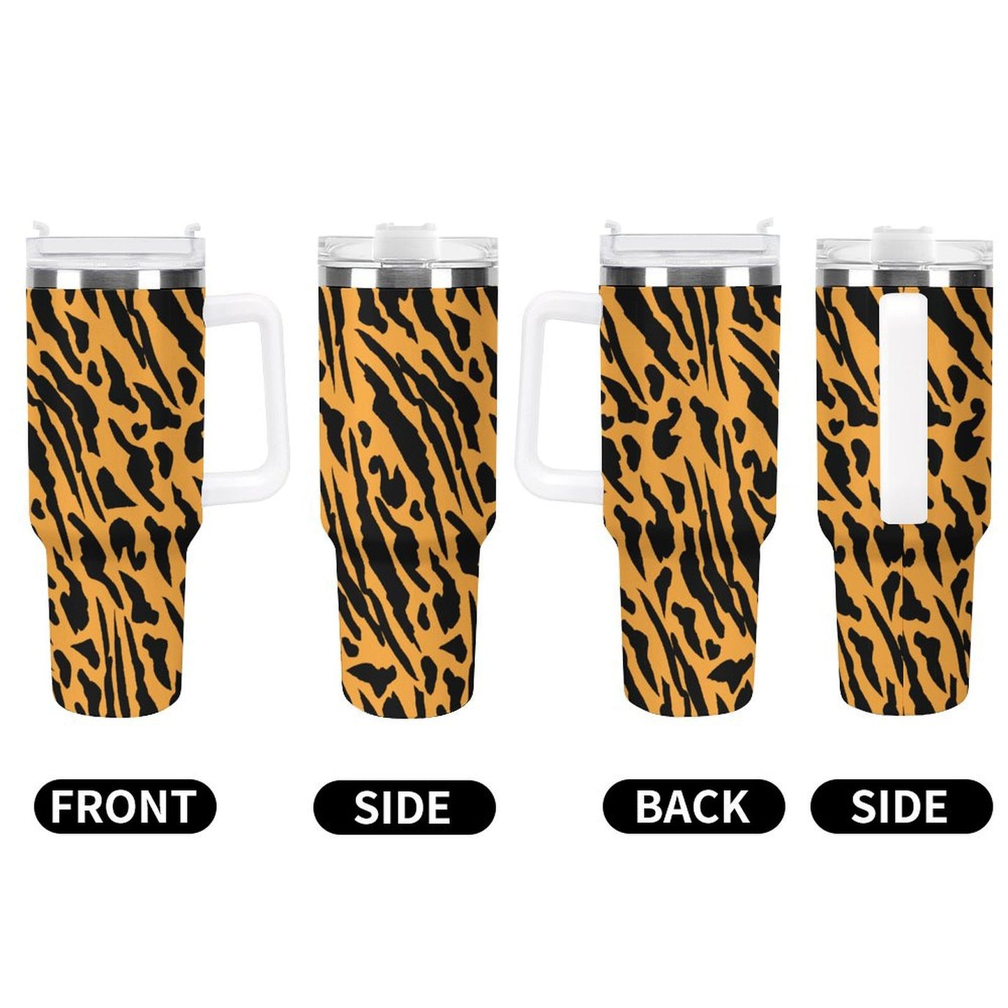 PHDT00480 POD US Local Tumbler 40 oz Large Capacity Car Cup Yellow Tiger