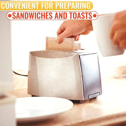 US Local 12Pcs Non Stick Toaster Bags Reusable 6.7 X7.5 Inch Grilled Cheese Bags Heat Resistant & Easy To Clean Mess Free Toasting Sandwiches Panini & More Compatible With Toaster Oven Microwave & Grill