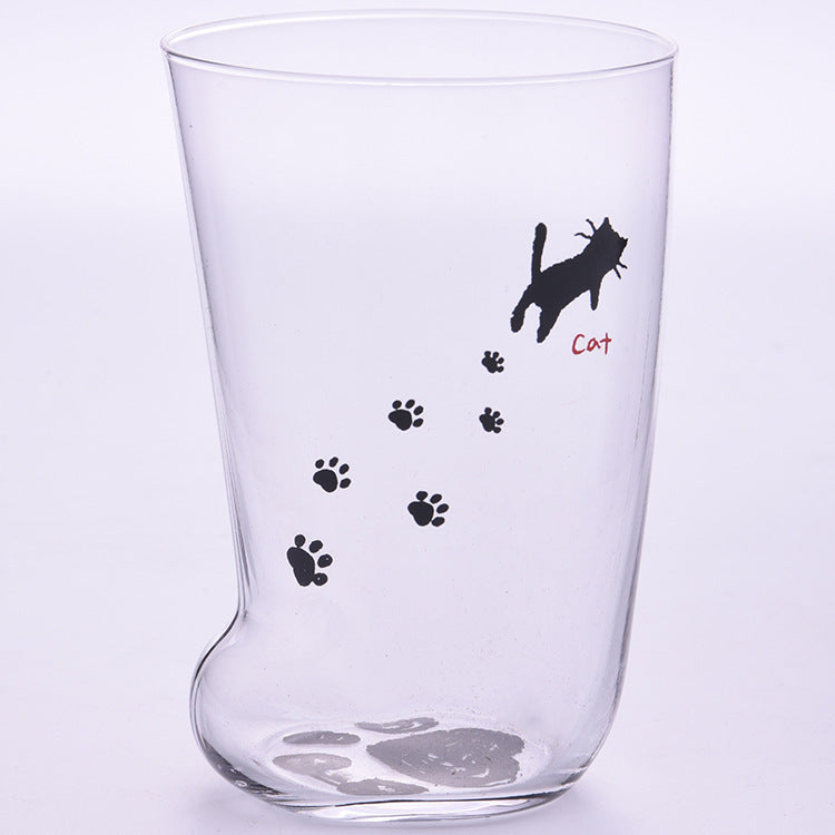 USA Local Creative Cute Cat Paws Glass Tiger Paws Mug Office Coffee Mug Tumbler Personality Breakfast Milk Porcelain Cup Gift