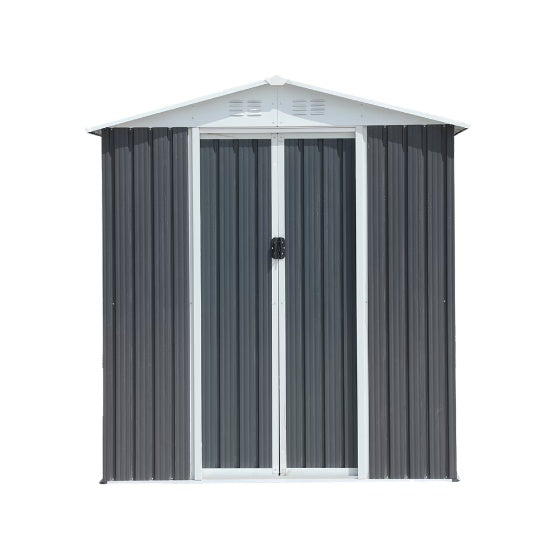 US Local 6 X 4 Ft Gold Frame Steel Outdoor Storage Shed