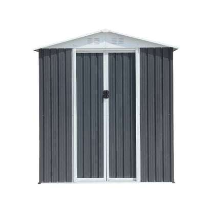 US Local 6 X 4 Ft Gold Frame Steel Outdoor Storage Shed