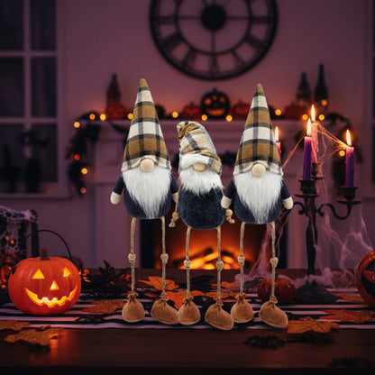 US Local 3PCS Set Christmas Gnomes Decorations Harvest & Thanksgiving Home Table Ornaments, Cute Holiday Decorations For Party Gifts, Autumn Farmhouse Gnome Centerpiece FBA Shipment