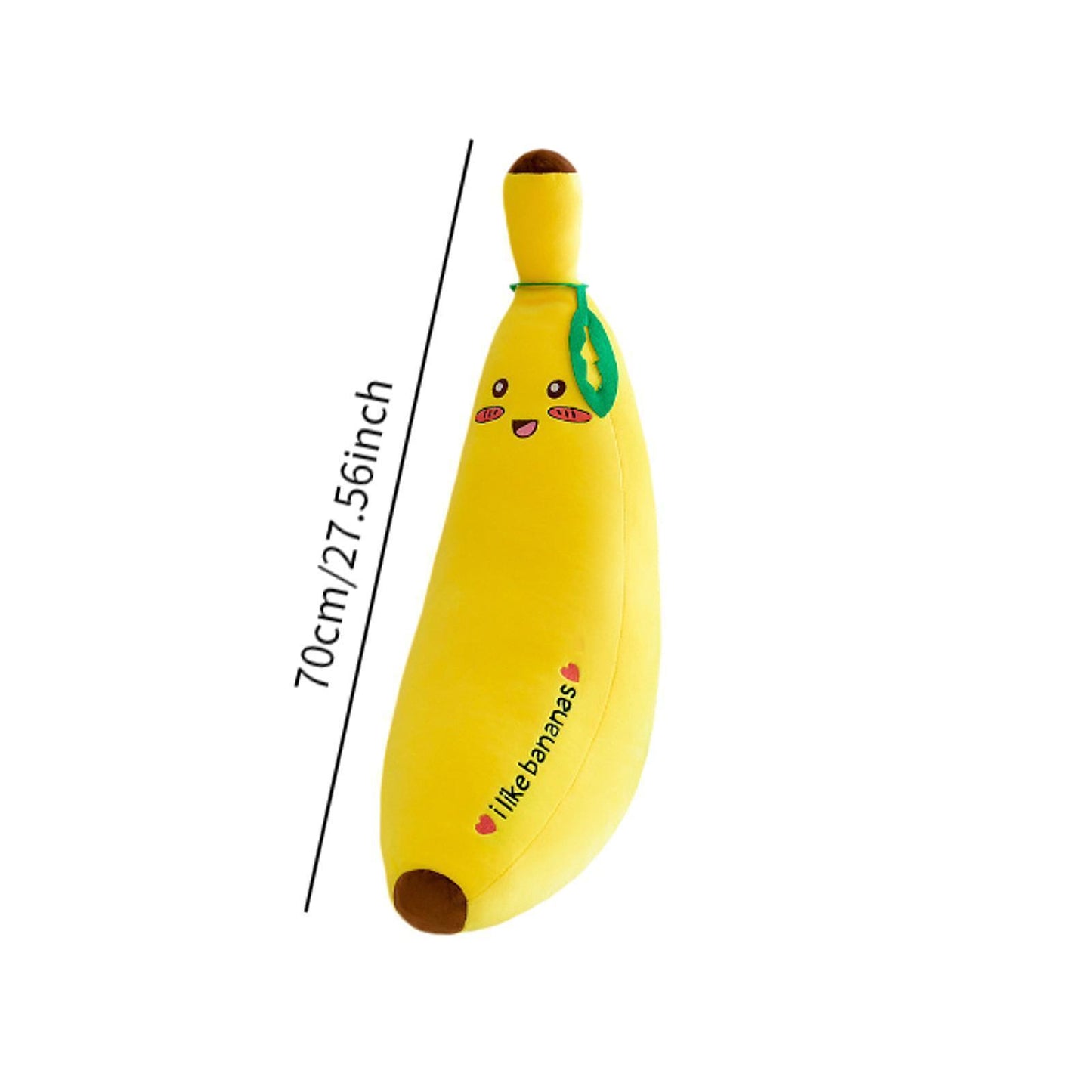 US Local Plush Banana Stuffed Pillow Decor Plushie Toy Breathable Soft Fruit New