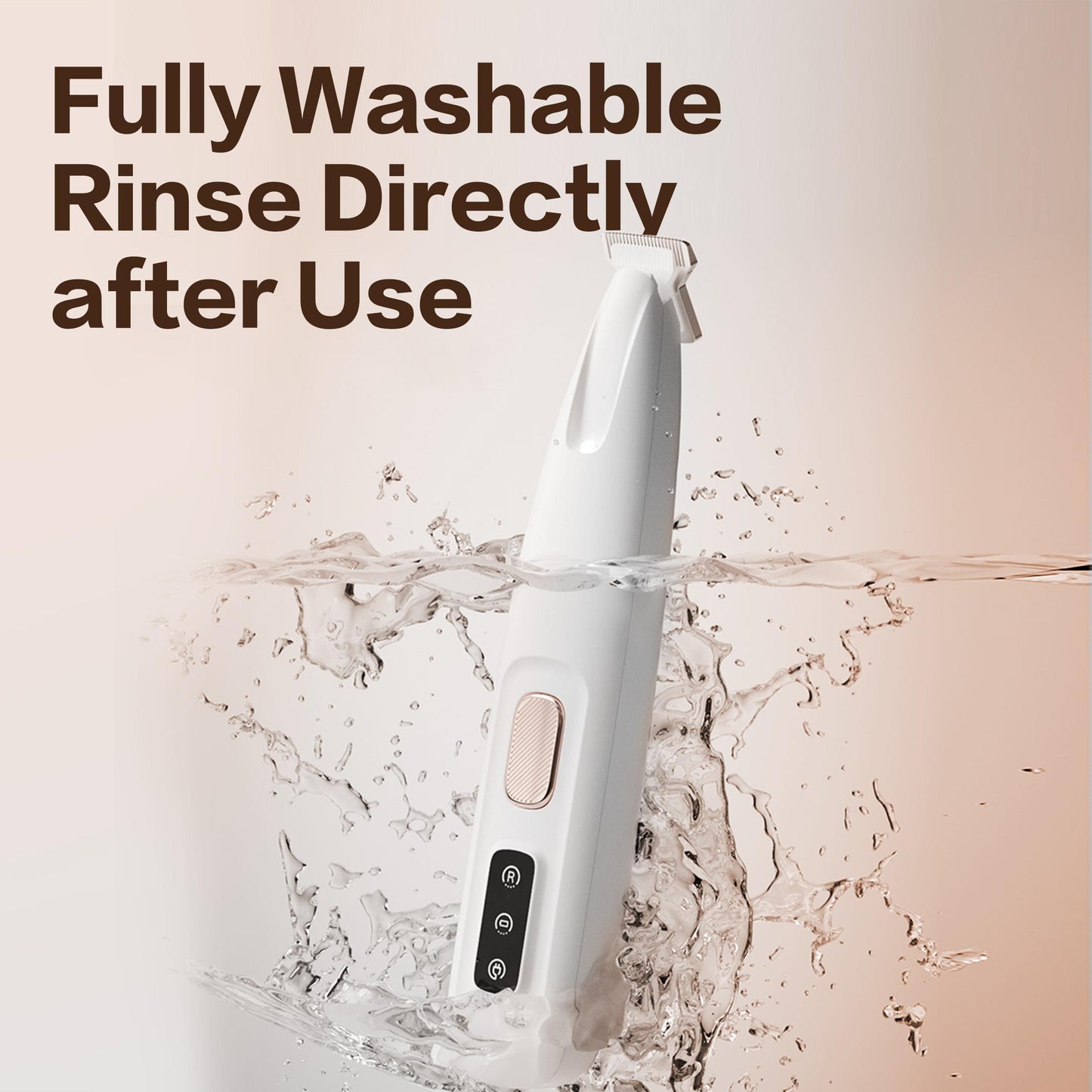 US Local 2025 New Pet Claw Trimmer 1-Pack Rechargeable Silent Pet Hair Trimmer Professional Pet Grooming Kit Cordless Waterproof LED Precision Trimming Home Pet Hair Trimmer