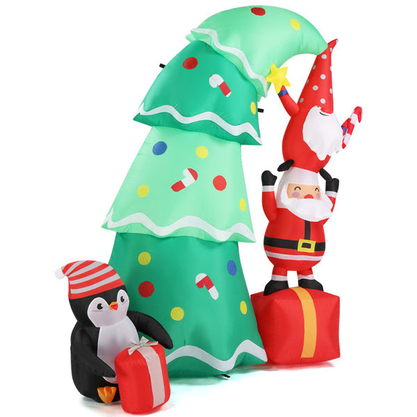 US Local 6ft 8 LED Lights Christmas Inflatable Decoration