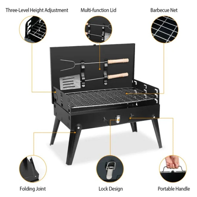 US Local Outdoor Portable Foldable Charcoal Grill