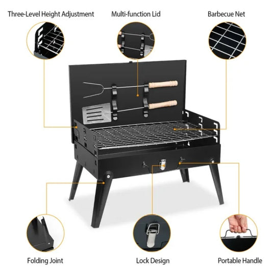 US Local Outdoor Portable Foldable Charcoal Grill