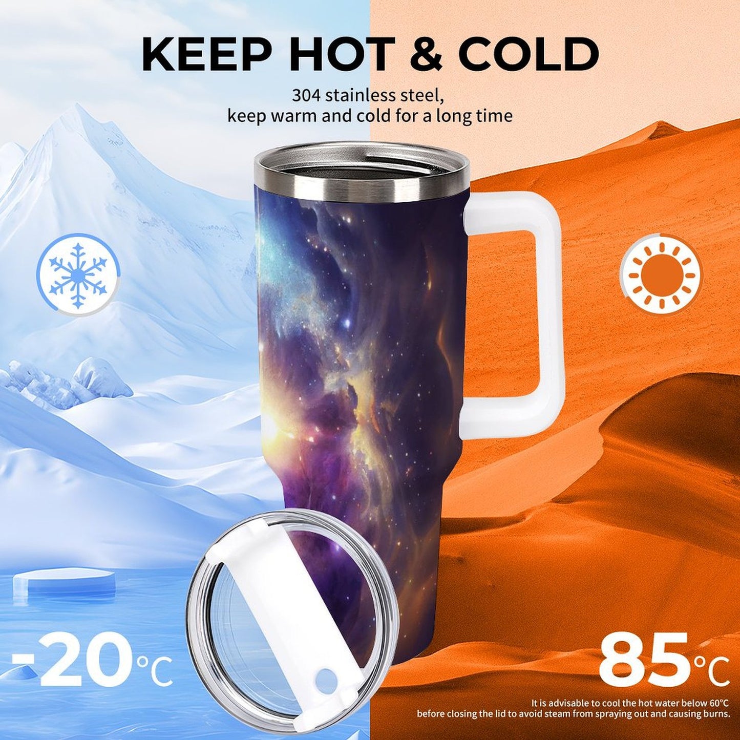 PHDT00450 POD US Local Tumbler 40 oz Large Capacity Car Cup Sea