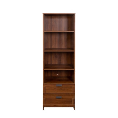 US Local Bookshelf With Drawers, 70.87 Tall, 4 Shelf, Modern, Home Office, Living Room, Study