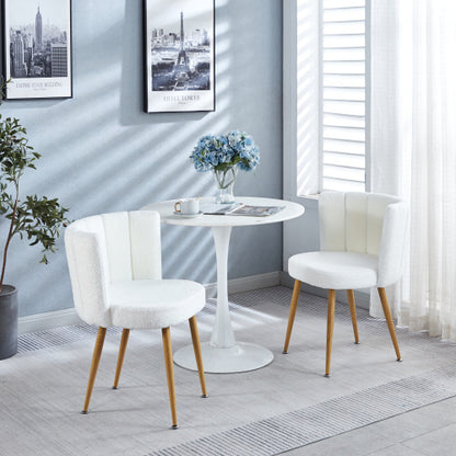 US Local Modern White Dining Chair 2-piece Set