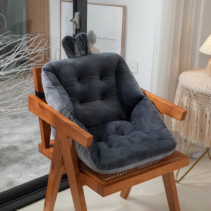 US Local Sedentary Backrest Integrated Chair Cushion Seat Cushion