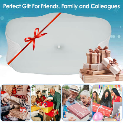 US Local 1 Pc Orthopedic Memory Foam Pillow With Cooling Case Neck Support Pillow With Machine Washable Case For Side Back Stomach Sleepers