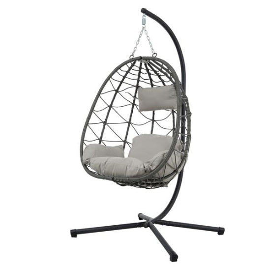 US Local Indoor And Outdoor Swing Chairs, Hanging Basket Chairs With Stands Are Suitable For Bedrooms, Living Rooms, Balconies