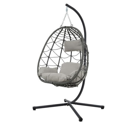 US Local Indoor And Outdoor Swing Chairs, Hanging Basket Chairs With Stands Are Suitable For Bedrooms, Living Rooms, Balconies