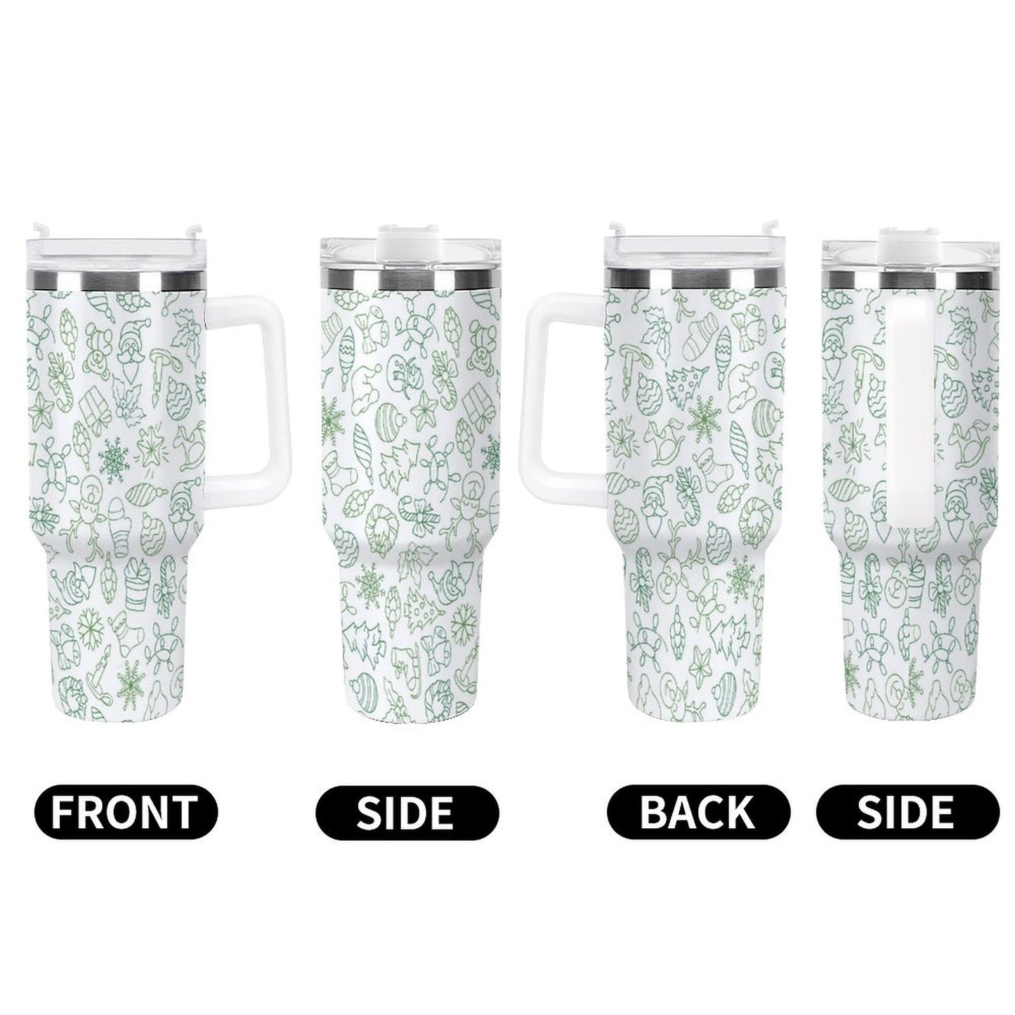 PHDT00281 POD US Local Tumbler 40 oz Large Capacity Car Cup Christmas