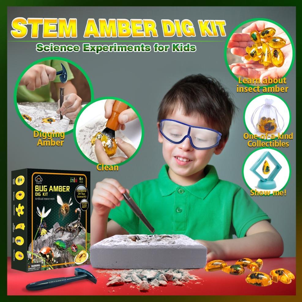 US Local Amber Worm Digging Kit - The Perfect Gift For Little Explorers