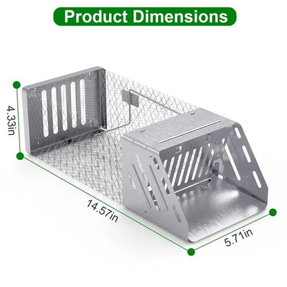 US Local Automatic Continuous Rat Trap Single Door Mouse Cage Humane Live Animal Trap Cage Indoor Outdoor For Small Rodents Mice Voles