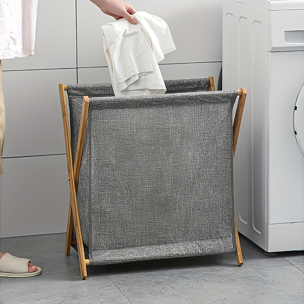 US Local Collapsible Laundry Basket - Large-capacity Dirty Clothes Storage Multi-functional Fabric Basket, Suitable For Bathrooms Or Bedrooms