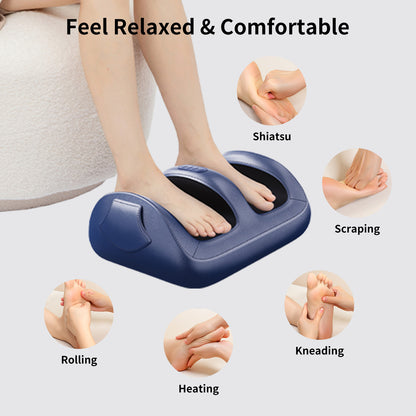 US Local Intelligent Foot Massager With 3D Air Cushion Massage, Constant Temperature Heating, 15-minute Automatic Timer, Low Noise Design. Ideal For Relaxation In The Office Or At Home