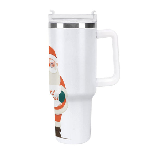 POD US Local Tumbler 40 oz Large Capacity Car Cup Christmas Santa Claus