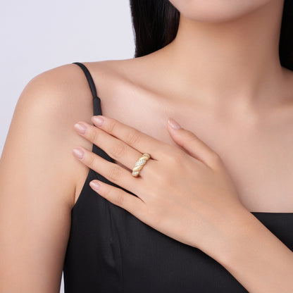 Tengman - A Fashionable Jewelry Accessory Set With Moissanite S925 Sterling Silver And Gold-plated Diamond