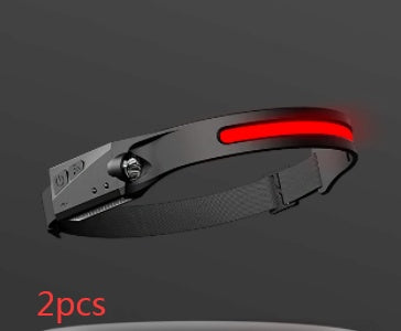 USA Local COB LED Induction Riding Headlamp Flashlight USB Rechargeable Waterproof Camping Headlight With All Perspectives Hunting Light
