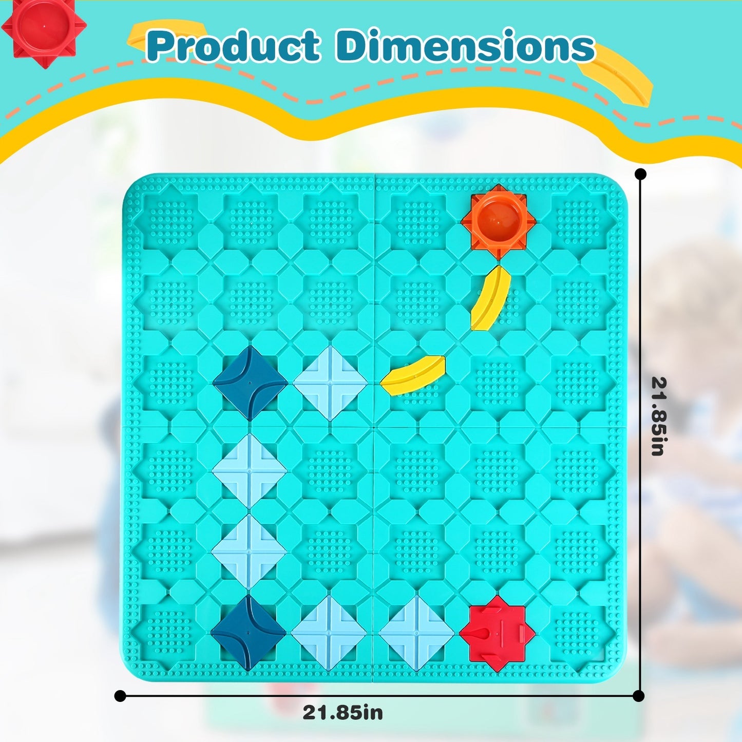 US Local 1Pc Kids Logical Road Builder Toy Brain Teasers Puzzles Montessori Toys Preschool Educational Learning Toys Puzzle STEM Board Game For 3 To 8 Years Old Boys Girls Birthday Gift