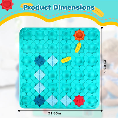 US Local 1Pc Kids Logical Road Builder Toy Brain Teasers Puzzles Montessori Toys Preschool Educational Learning Toys Puzzle STEM Board Game For 3 To 8 Years Old Boys Girls Birthday Gift