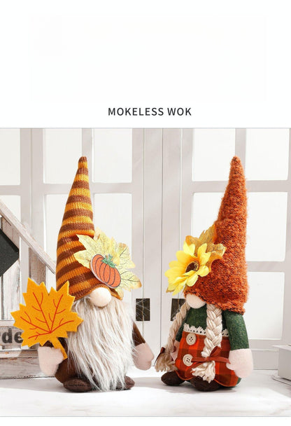 New Harvest Festival Sunflower Rudolf Thanksgiving Day Faceless Doll