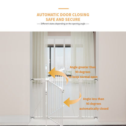 US Local High White Child Safety Gate For Baby Door Barrier With Extensions