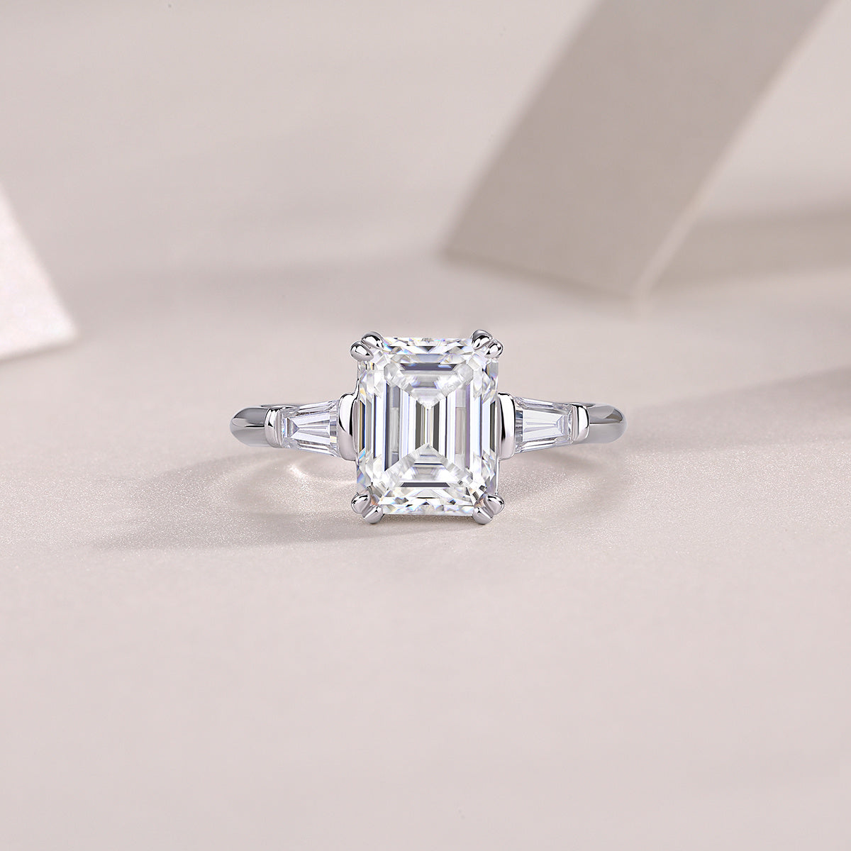 US Local Starry Sky Mirror - A Fashionable Diamond Jewelry Piece Set With Moissanite S925 Sterling Silver And Platinum Diamond Ring