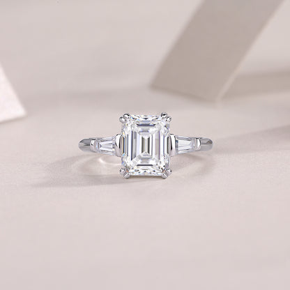 US Local Starry Sky Mirror - A Fashionable Diamond Jewelry Piece Set With Moissanite S925 Sterling Silver And Platinum Diamond Ring