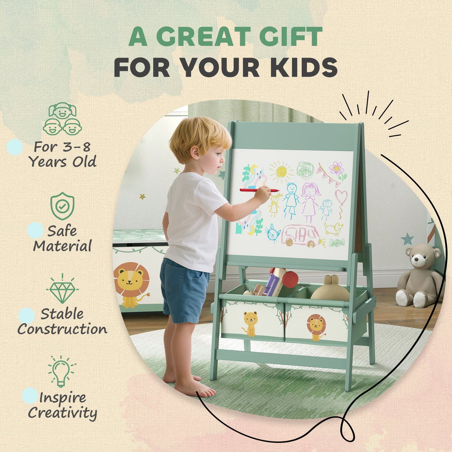 US Local Art Easel for Kids